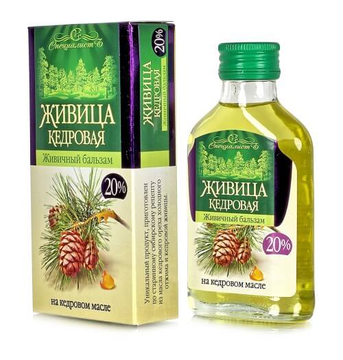 smola sibirske cedre v olju