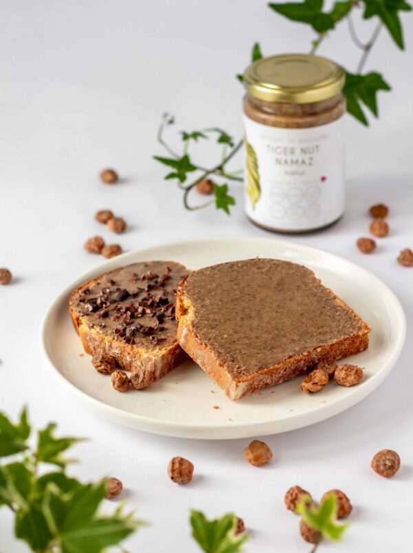drobtinka-tiger-nut-kruhki drobTinka Ekološki namaz iz zemeljskih mandljev - natur, 200 g