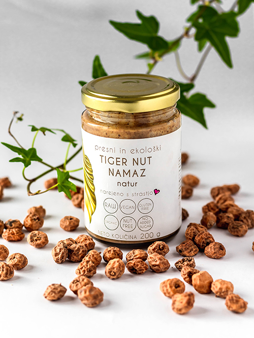 drobtinka-tiger-nut-namaz drobTinka Ekološki namaz iz zemeljskih mandljev - natur, 200 g