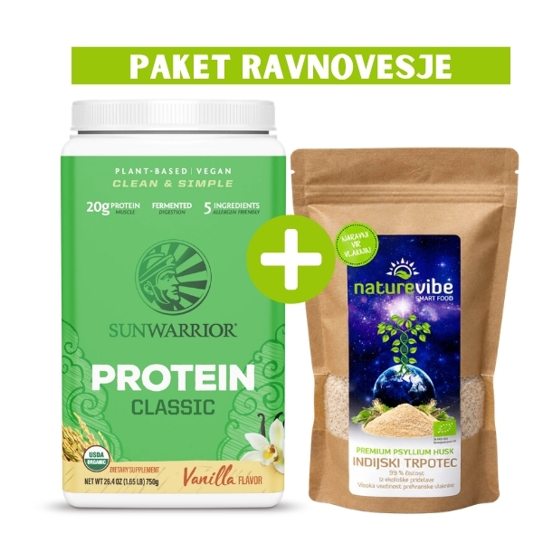 paket-ravnovesje-naturevibe-trpotec-sunwarrior-classic Paket RAVNOVESJE - Sunwarrior proteini in NatureVibe Indijski trpotec