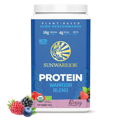 Sunwarrior Warrior Blend rastlinski proteini - Jagodičevje, 750 g