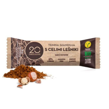 Lešnikova temna čokolada - gianduja 20 chocolate